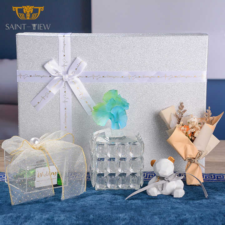 Glass Candy Food Chocolate Jewelry Charcoal Cotton Swab Storage Box Aromatherapy Bottle Food Contain
