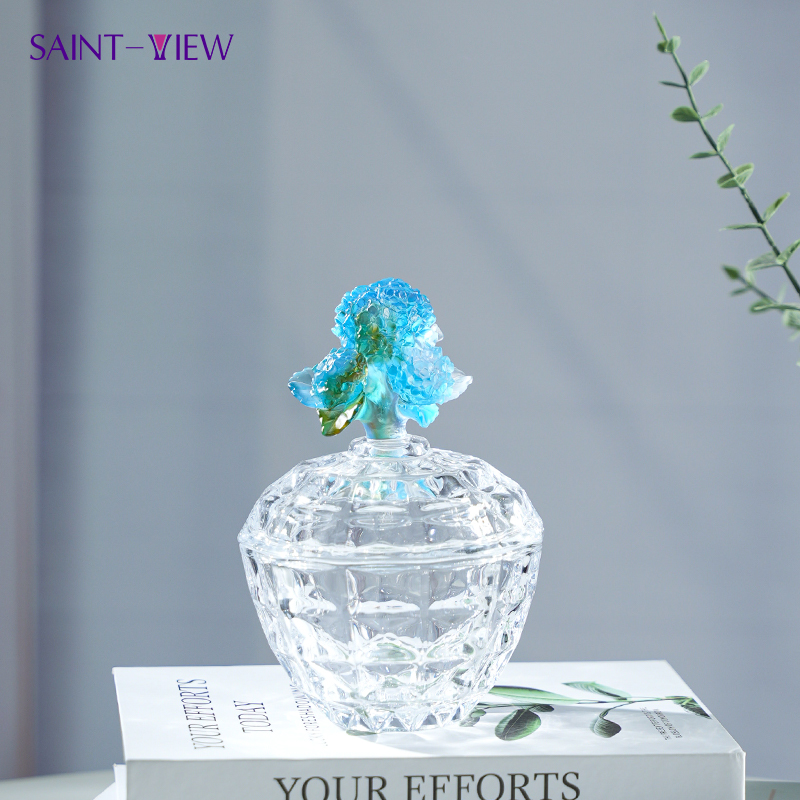 Hydrangea Crystal Jar