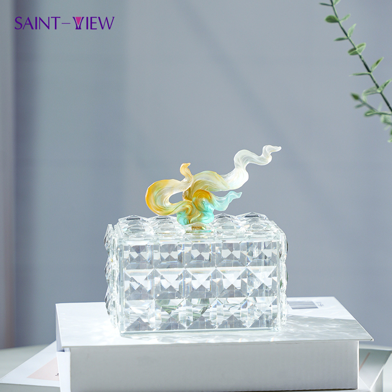 Ribbon Crystal Jar