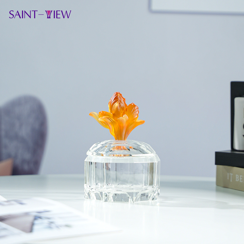Tulip Crystal Jar